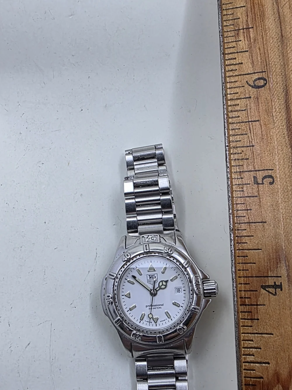 TAG Heuer Professional 200 Meters Stainless Steel Watch - White Dial